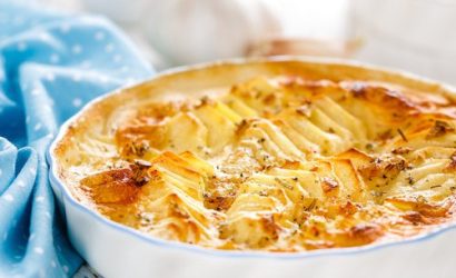 Gratin de pommes de terre au fromage à raclette